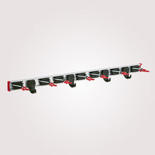 Lade das Bild in den Galerie-Viewer, BRUNS Gerätehalter 100 cm 7 Halter 4 Haken